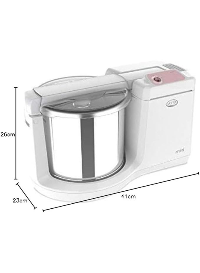 Ultra Mini 1.25 Litre Table Top Wet Grinder - White | Fast Grinding Conical Stones, 150W Power & 1 Years Warranty | AISI 304 Food-Grade SS Multi Utility Cylindrical Drum, Compact Design for Kitchen - Image 2